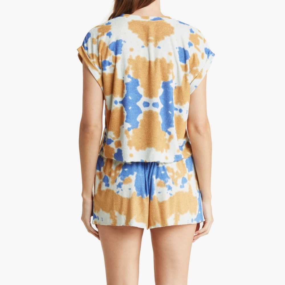 Honeydew Intimates Blue and Tan Pajama Shorts Set 🆕 - Picture 3 of 11